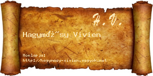 Hagymásy Vivien névjegykártya